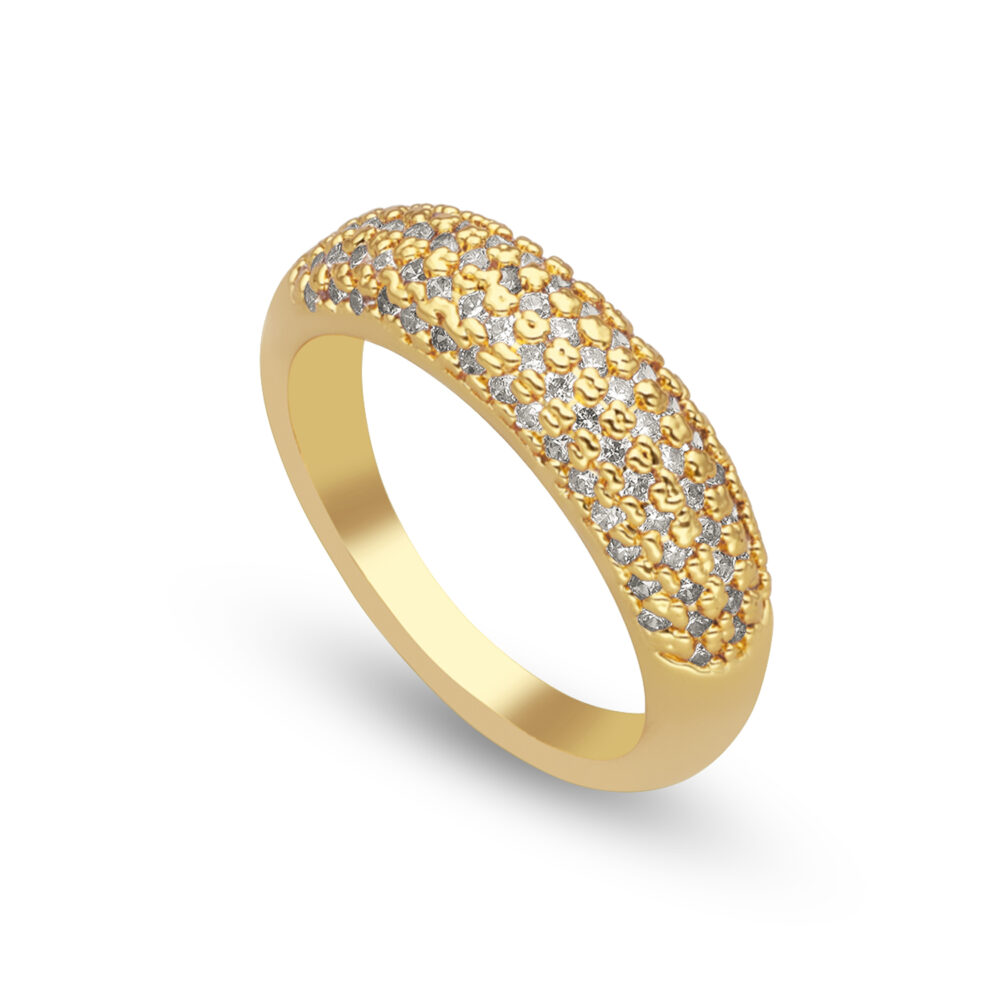 Alternative view of Anneau doré serti