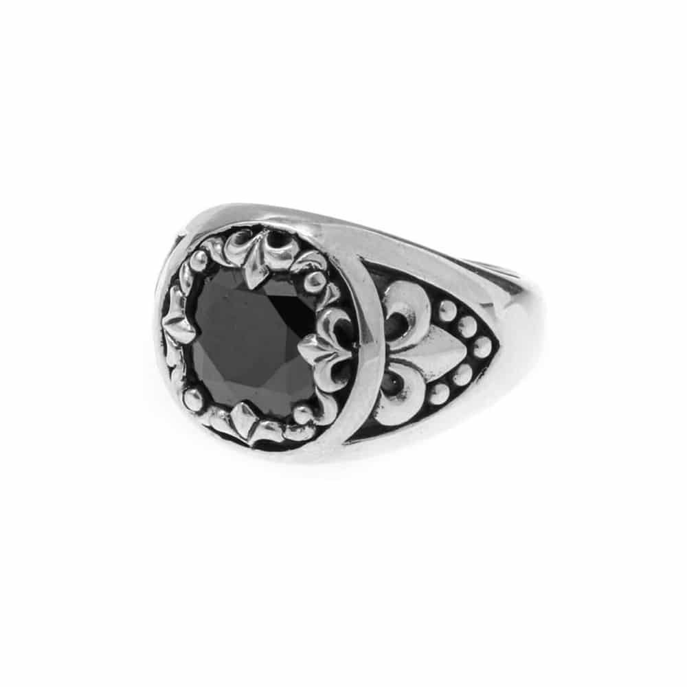 Bague argent union sacrée pierre onyx noir – Image 4