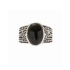 bague homme ethnique onyx argent