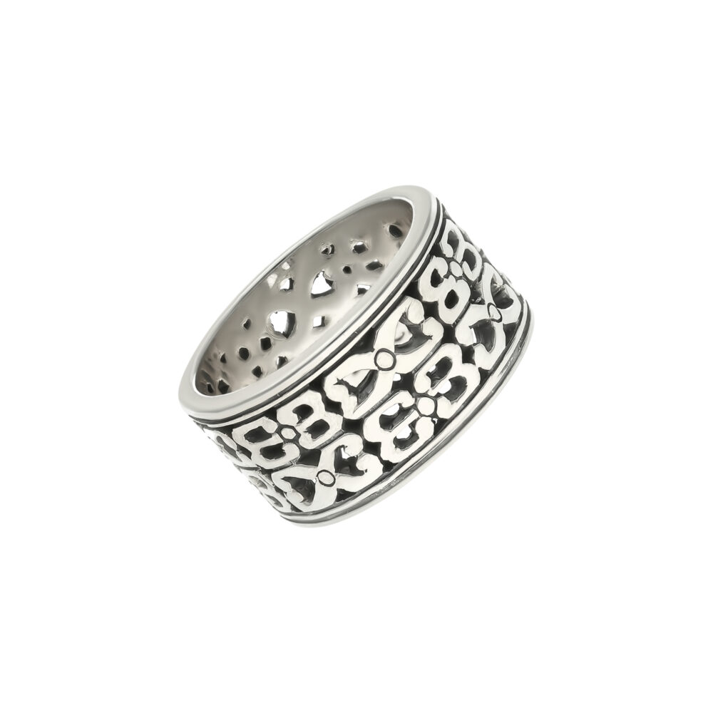 Alternative view of Bague homme infini argent