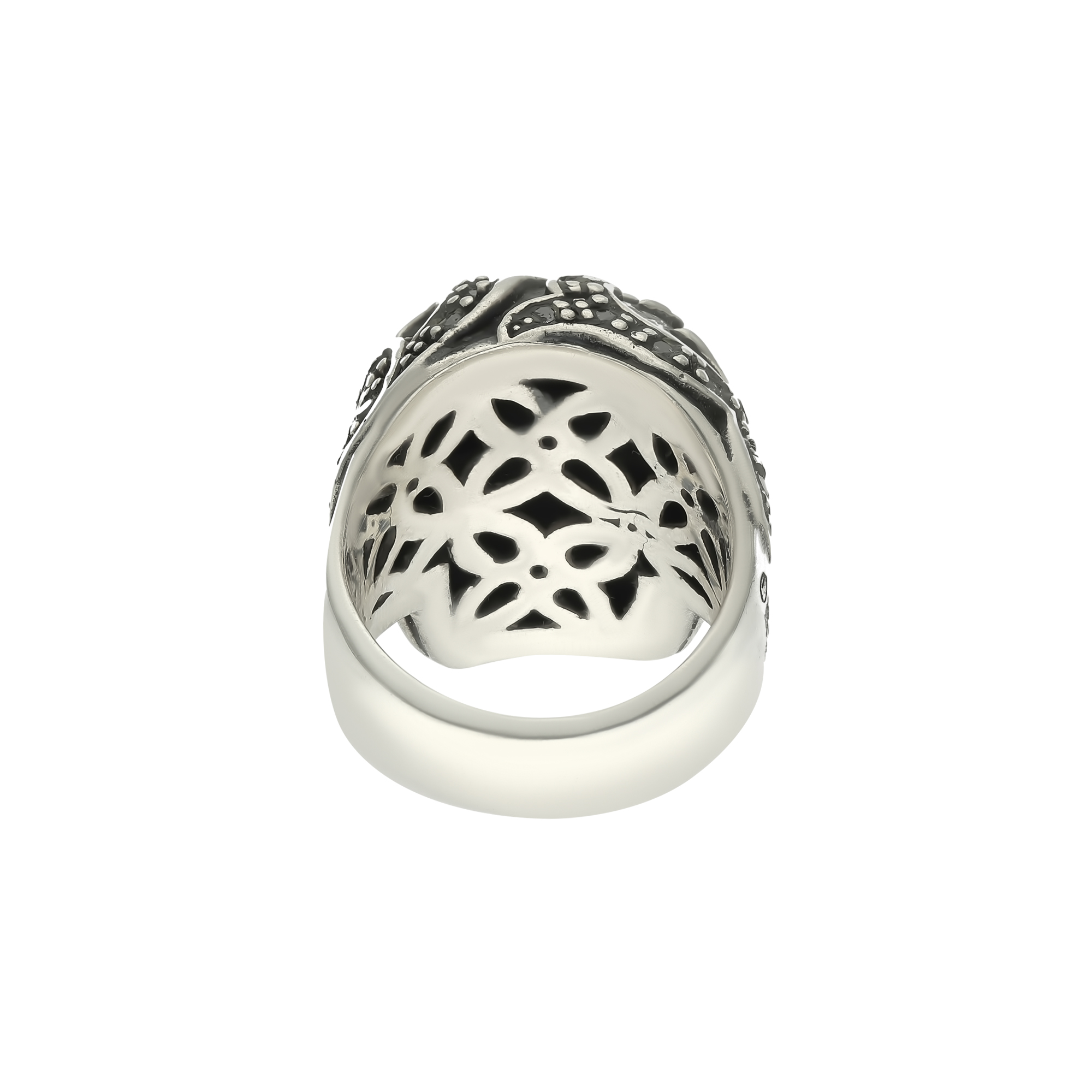Bague homme tête de Mort Mahori argent – Image 4