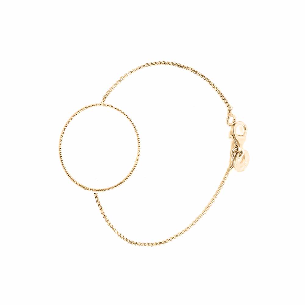 Bracelet argent doré diamanté gaia