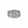 Bague homme argent chaine moderne