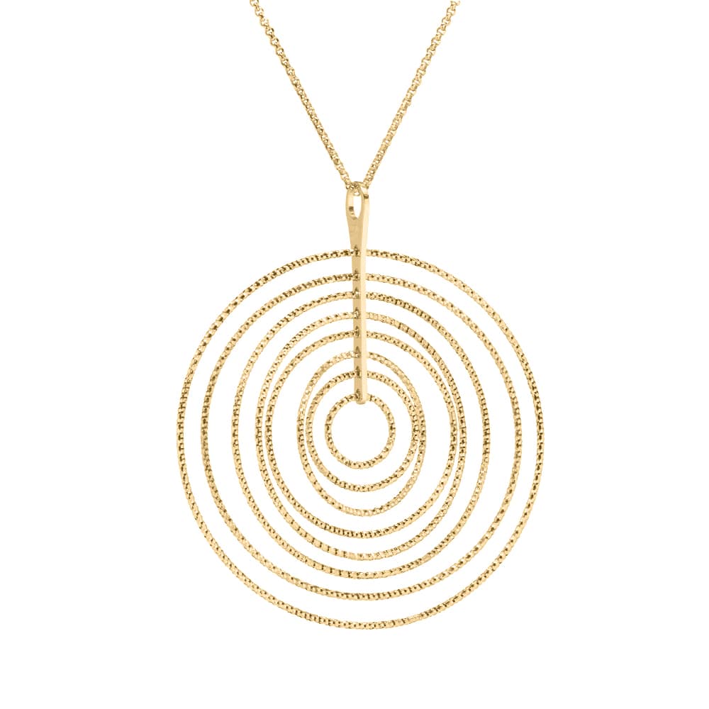 Alternative view of Collier argent doré diamanté arianna