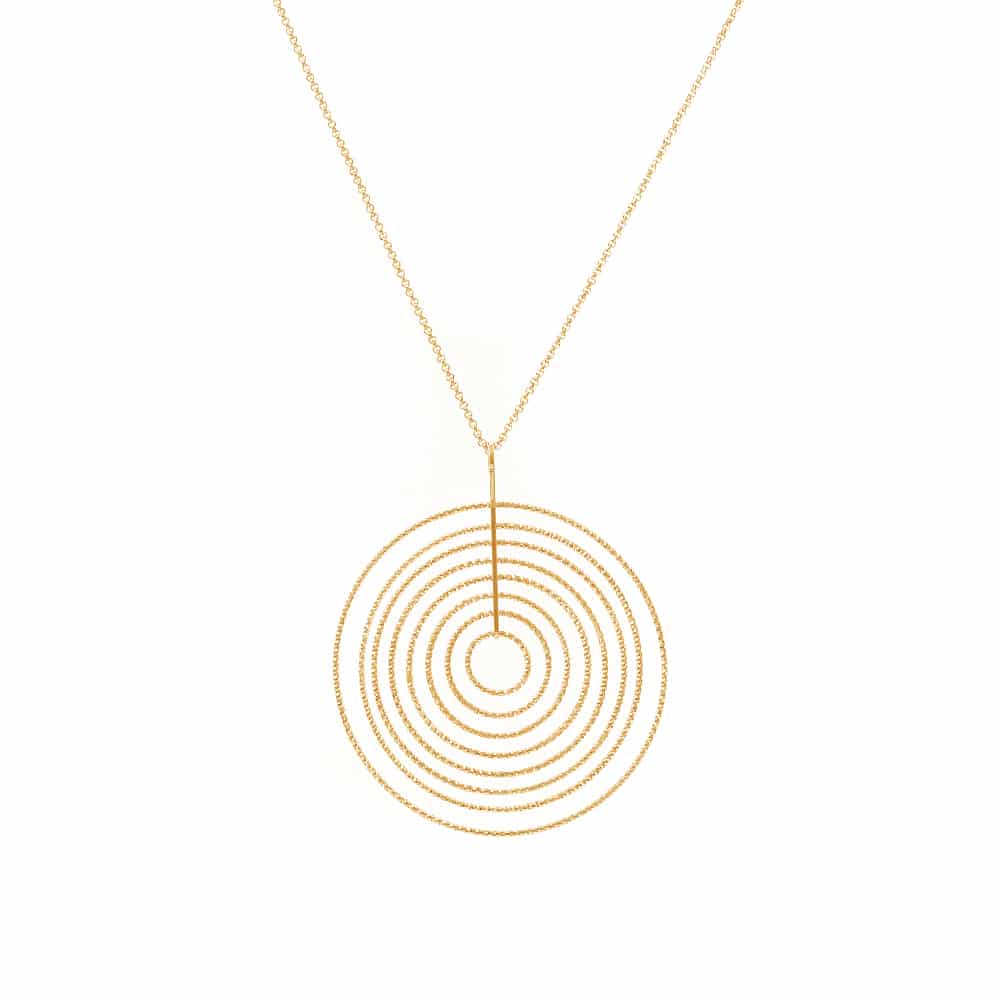 Collier argent doré diamanté arianna