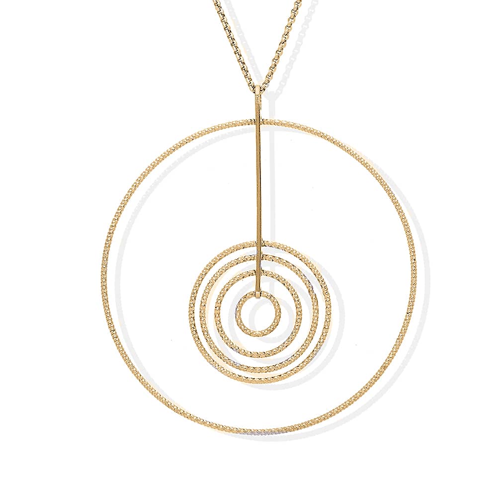 Collier argent doré diamanté Martina – Image 2