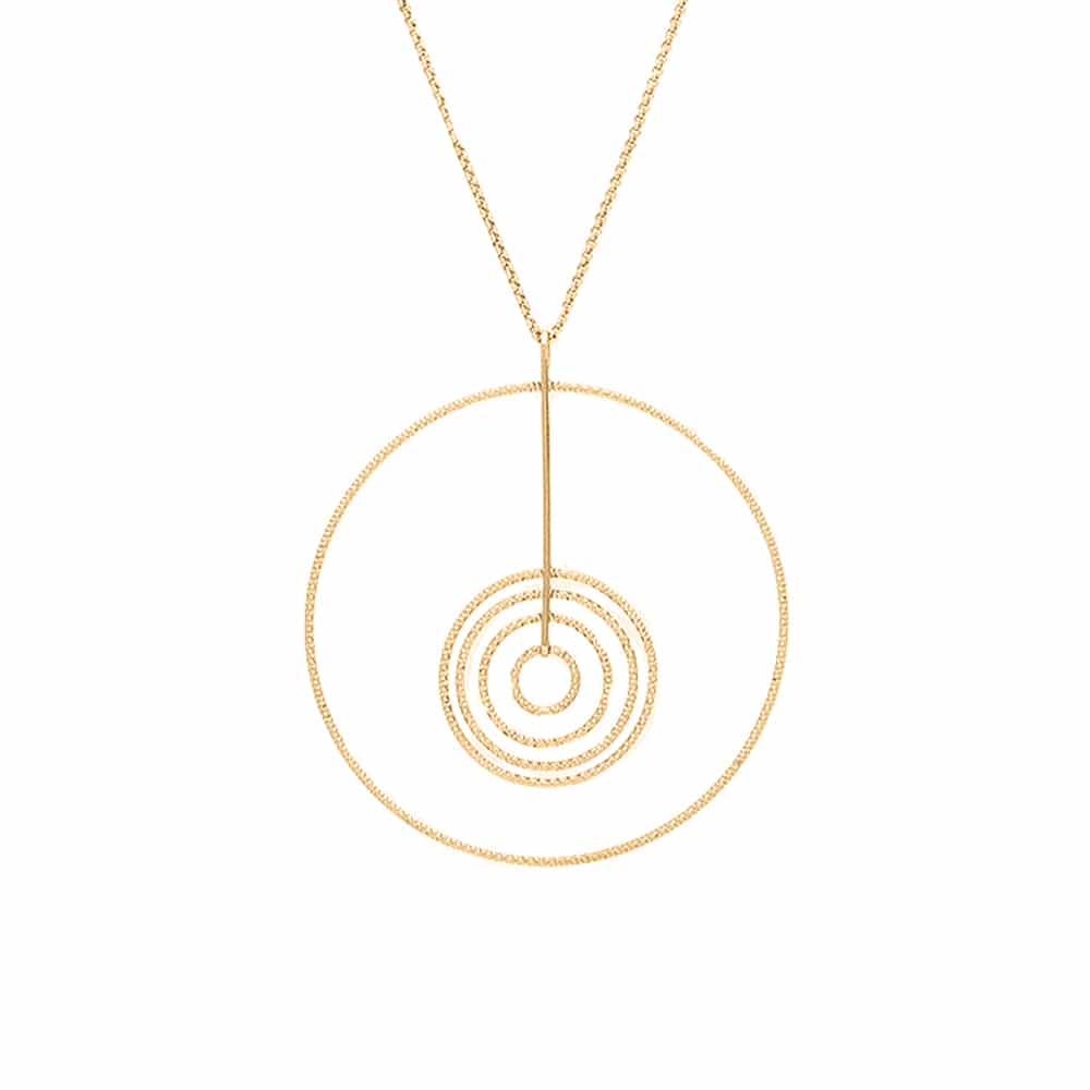 Collier argent doré diamanté Martina