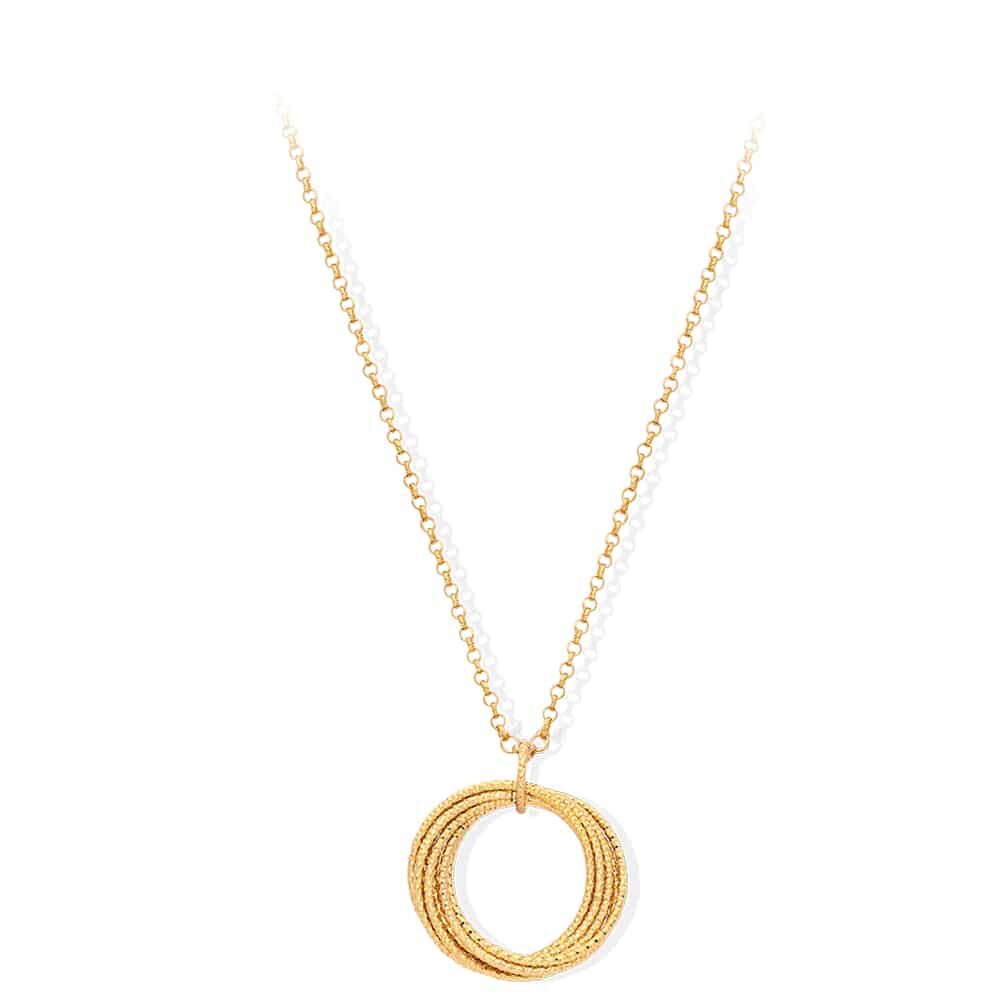 Collier argent doré diana