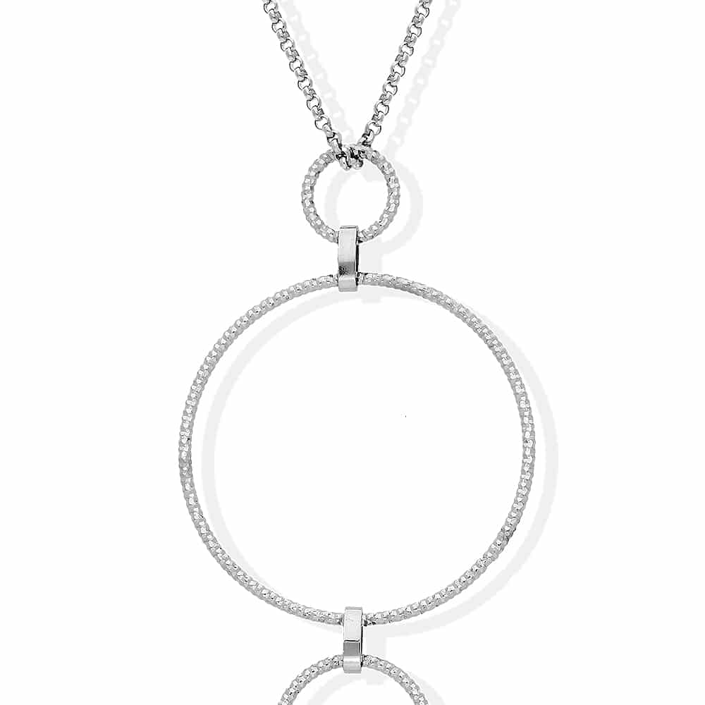 Collier argent rhodié diamanté Alessia – Image 2