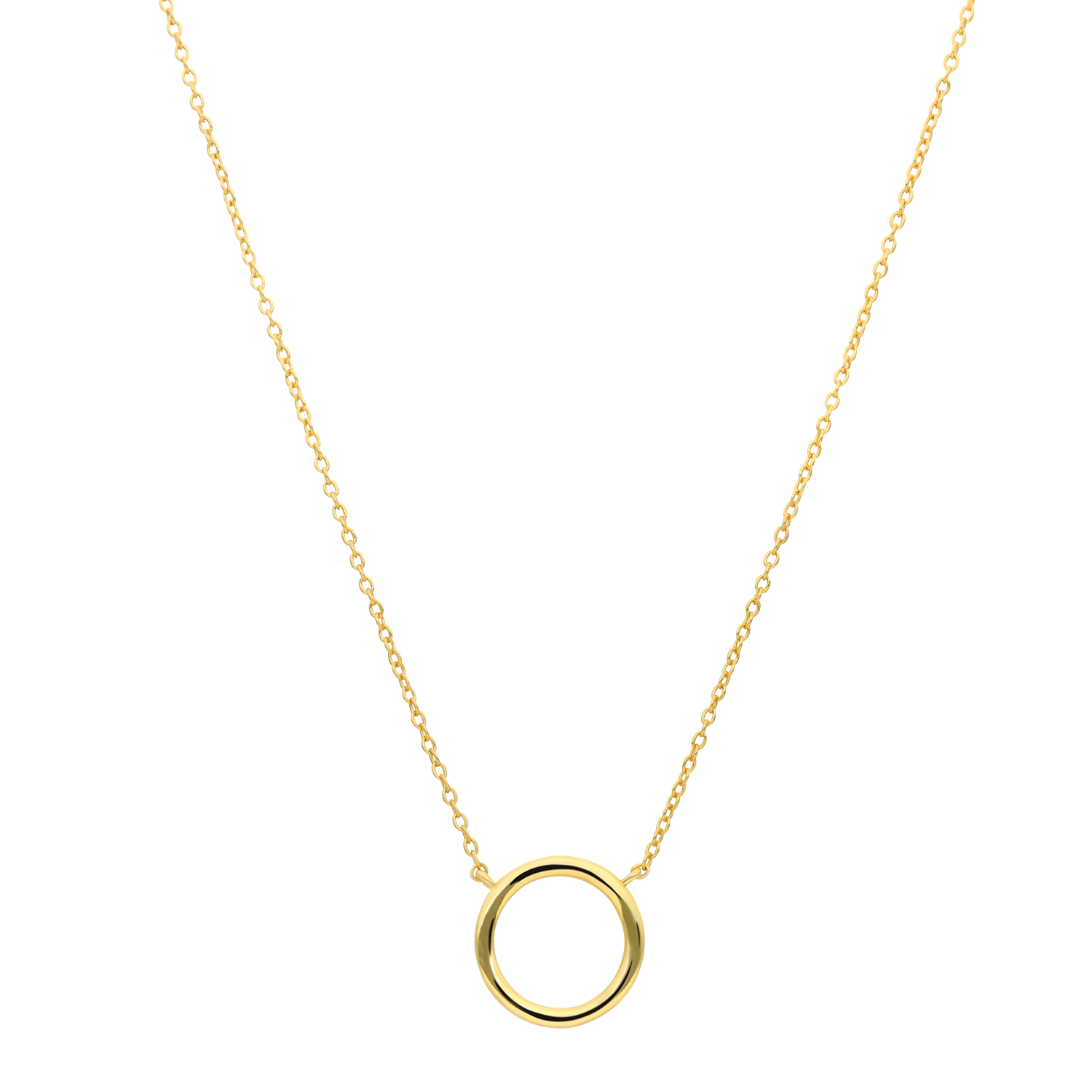 Collier cercle de vie doré