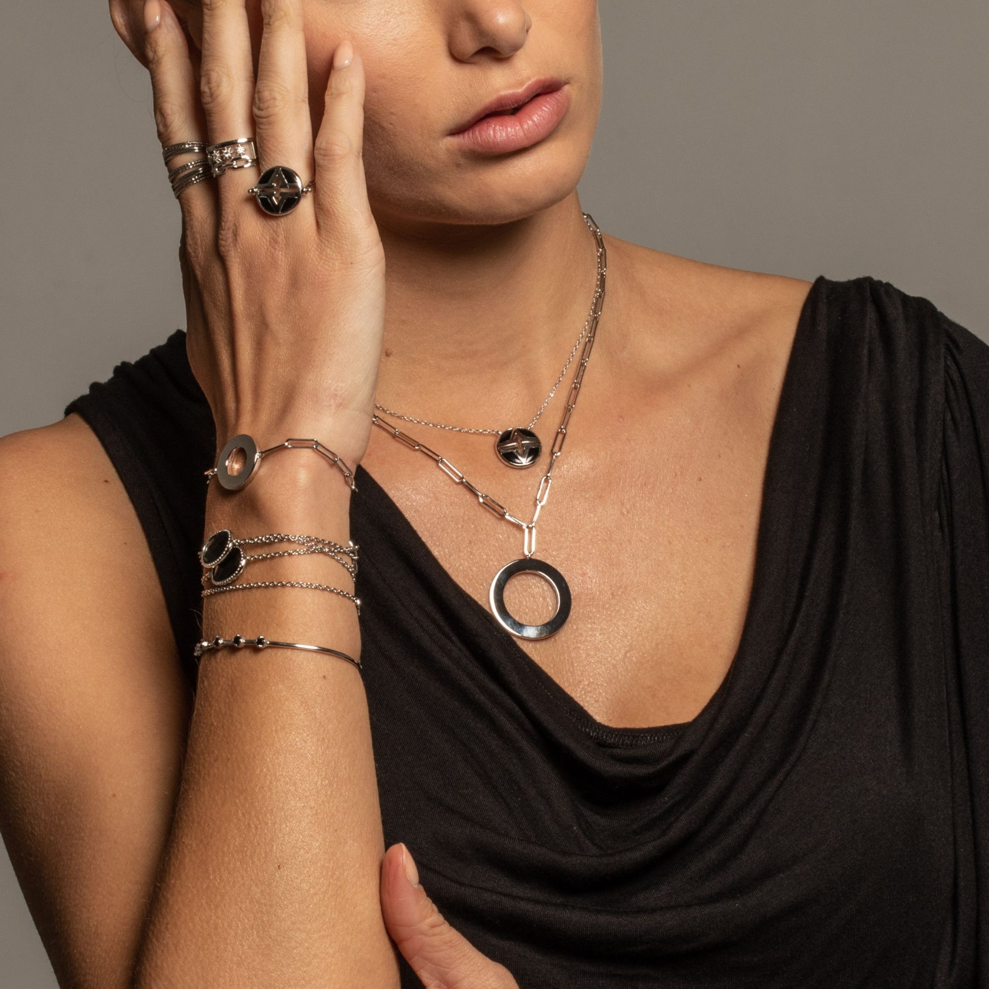 Collier chaine argent rond Élodie – Image 2